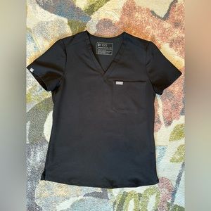 Black Figs Scrub Top sz xs